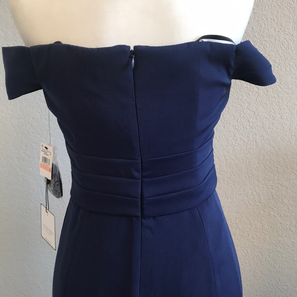 Laundry by Shelli Segal Off the Shoulder Gown - 2 - Picture 4 of 8
